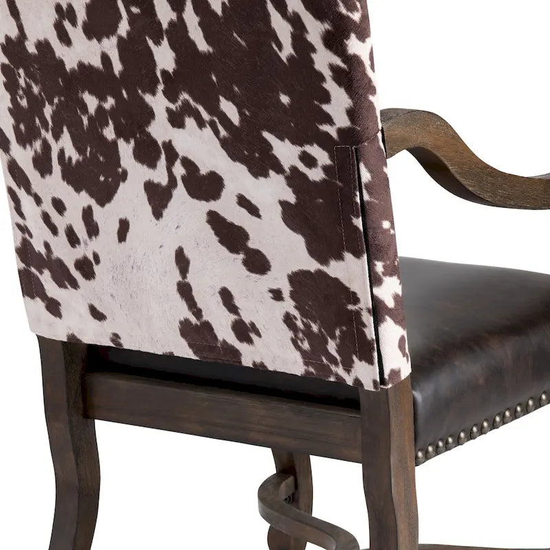 Poltrona in similpelle e finto pelo di mucca Mesquite Ranch - 30 x 24 x 42