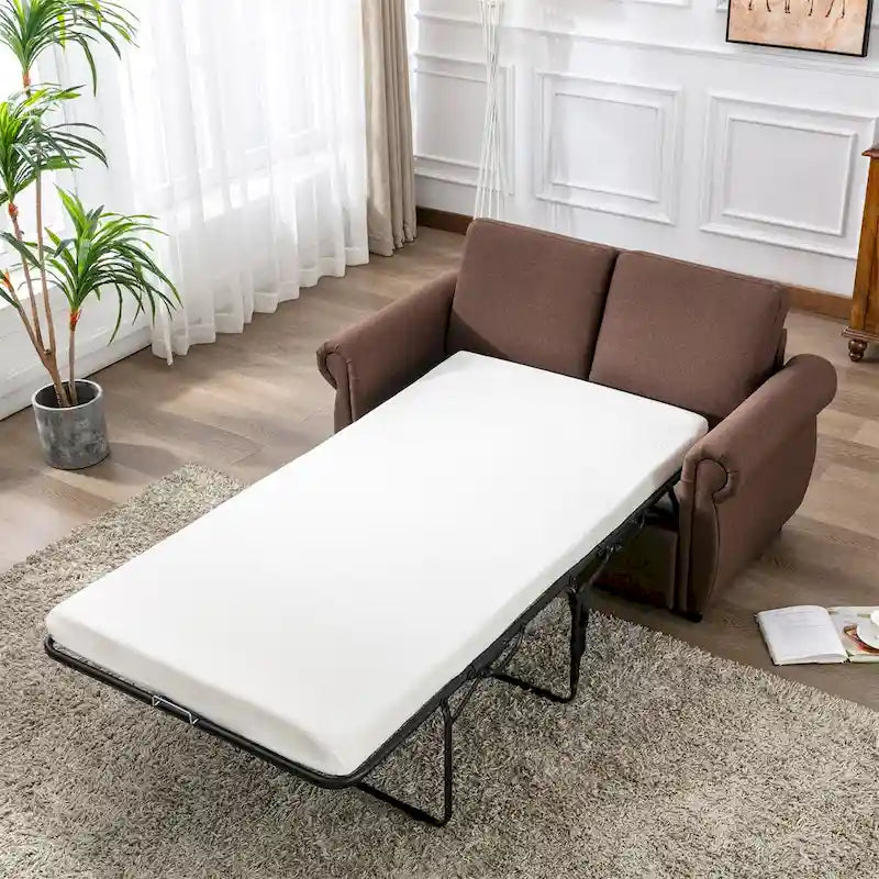 Divano letto estraibile Merax Loveseat con materasso memory matrimoniale