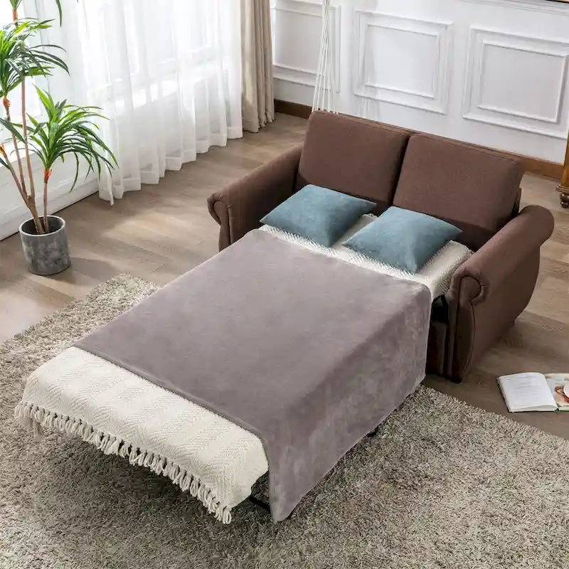 Divano letto estraibile Merax Loveseat con materasso memory matrimoniale