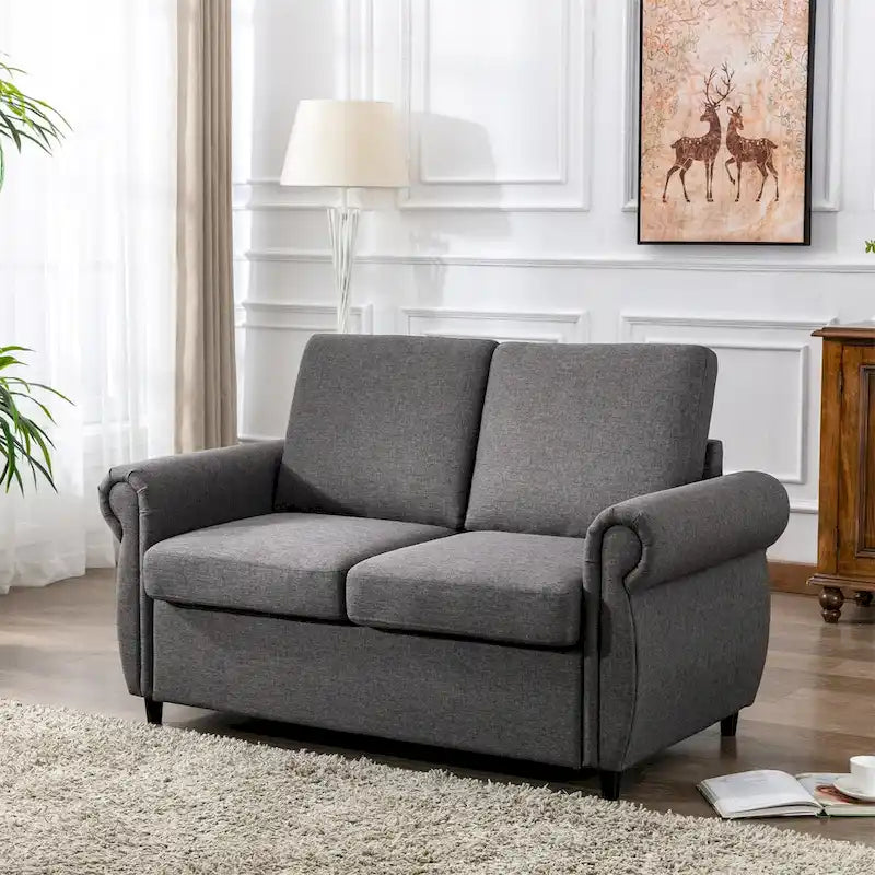Divano letto estraibile Merax Loveseat con materasso memory matrimoniale