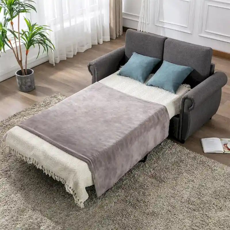 Divano letto estraibile Merax Loveseat con materasso memory matrimoniale