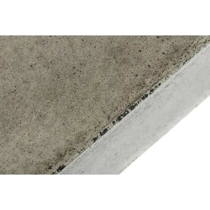 Tavolino da caffè quadrato moderno in cemento grigio 43 - 12 H x 43 L x 43 P