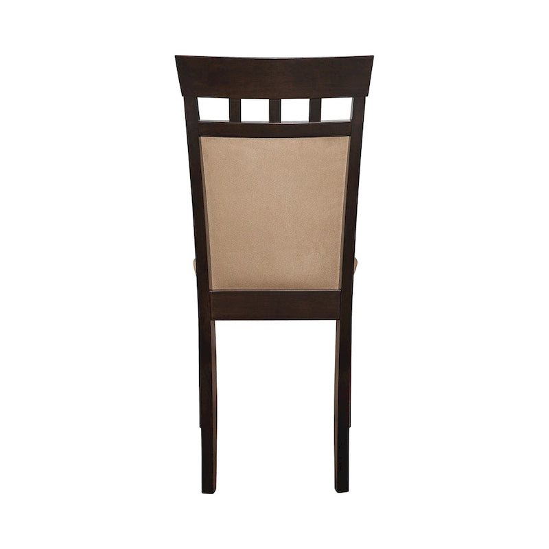 Sedie da pranzo imbottite Alencon Beige e Cappuccino (set da 6)
