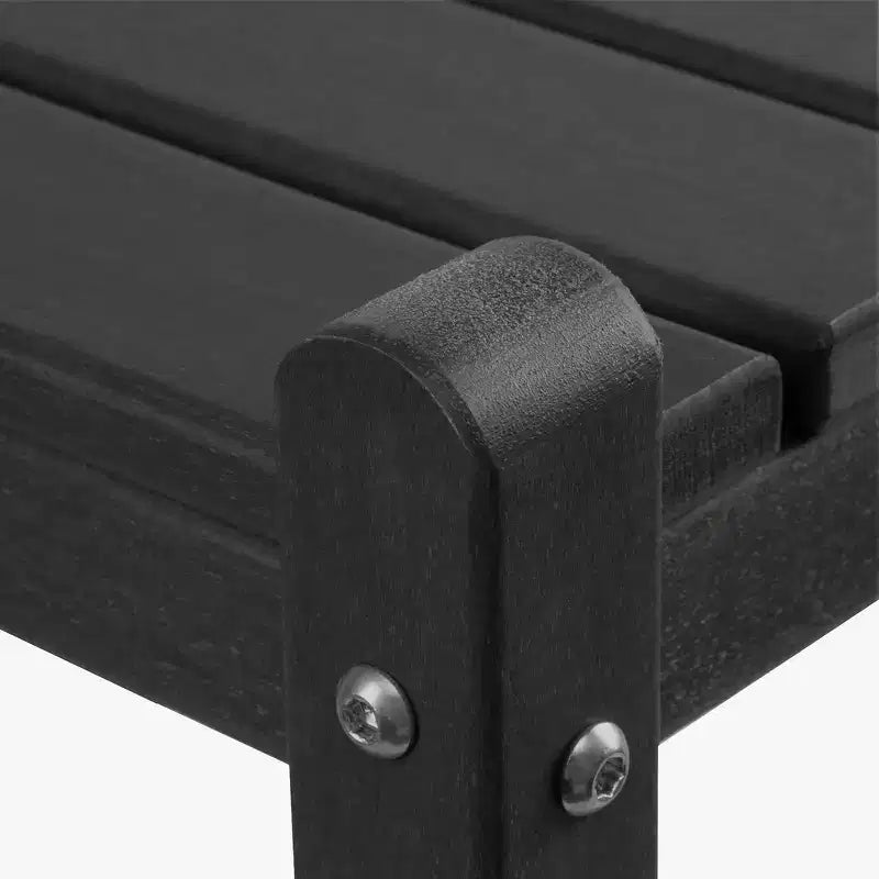 WestinTrends Malibu 36 Tavolino da esterno a due ripiani in HDPE resistente a tutte le stagioni