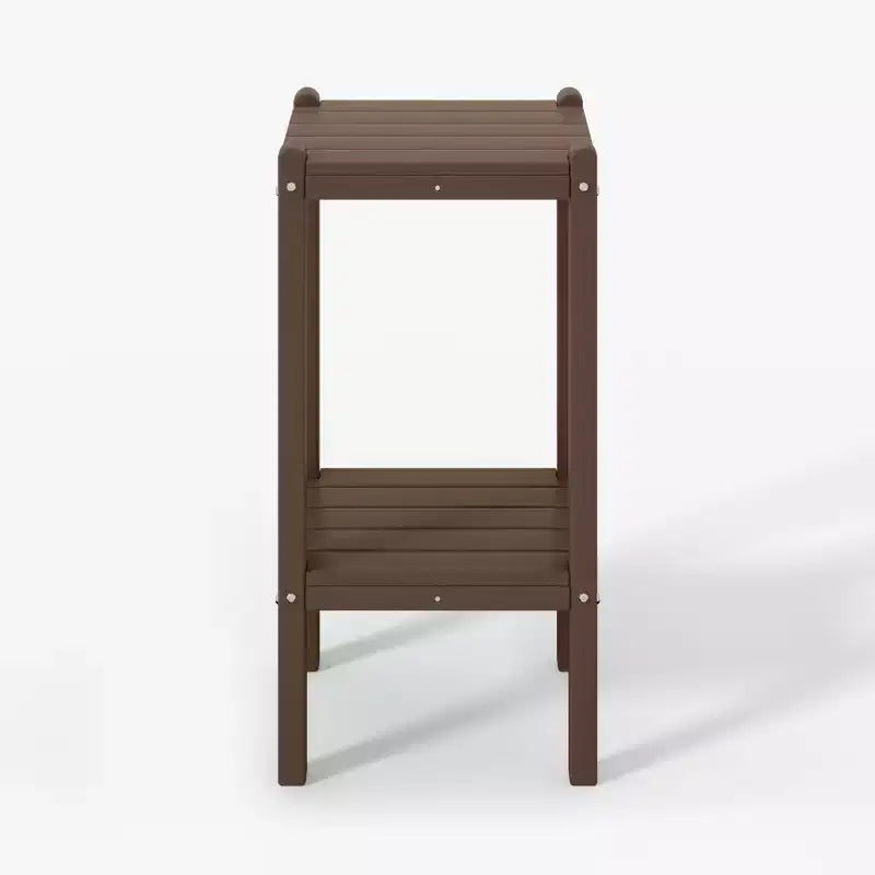 WestinTrends Malibu 36 Tavolino da esterno a due ripiani in HDPE resistente a tutte le stagioni