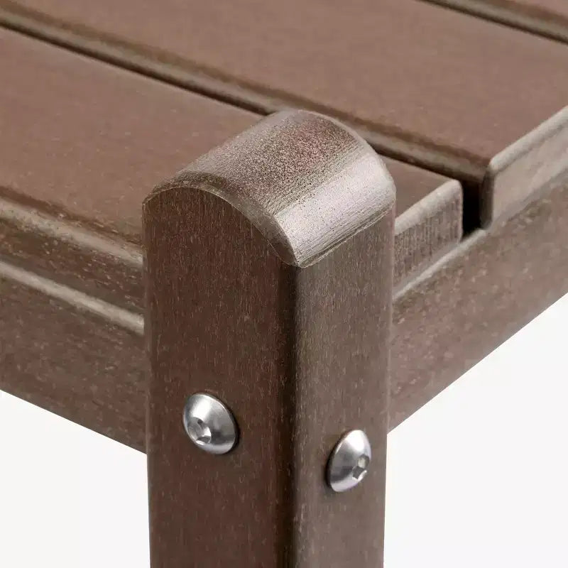 WestinTrends Malibu 36 Tavolino da esterno a due ripiani in HDPE resistente a tutte le stagioni