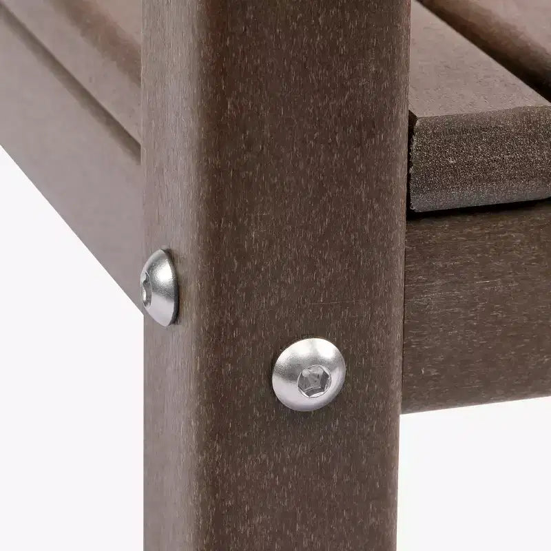 WestinTrends Malibu 36 Tavolino da esterno a due ripiani in HDPE resistente a tutte le stagioni
