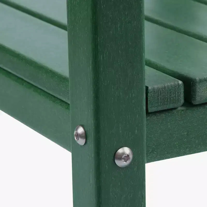WestinTrends Malibu 36 Tavolino da esterno a due ripiani in HDPE resistente a tutte le stagioni