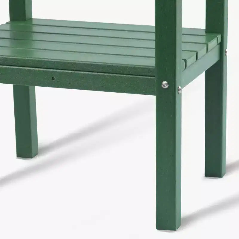 WestinTrends Malibu 36 Tavolino da esterno a due ripiani in HDPE resistente a tutte le stagioni