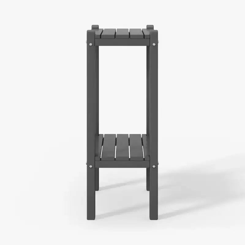 WestinTrends Malibu 36 Tavolino da esterno a due ripiani in HDPE resistente a tutte le stagioni