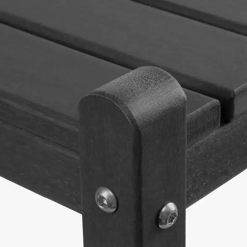 WestinTrends Malibu 36 Tavolino da esterno a due ripiani in HDPE resistente a tutte le stagioni