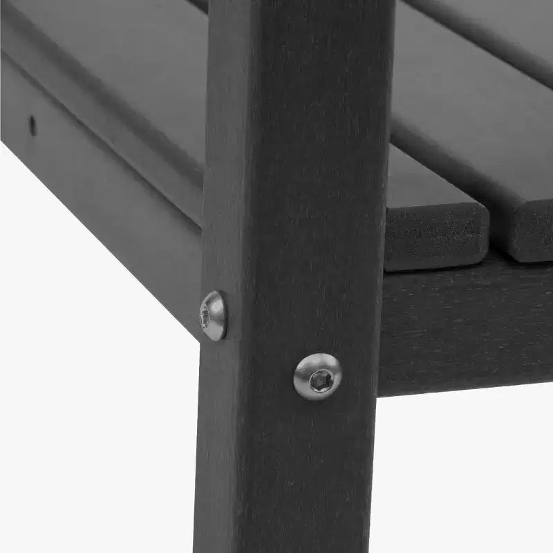 WestinTrends Malibu 36 Tavolino da esterno a due ripiani in HDPE resistente a tutte le stagioni