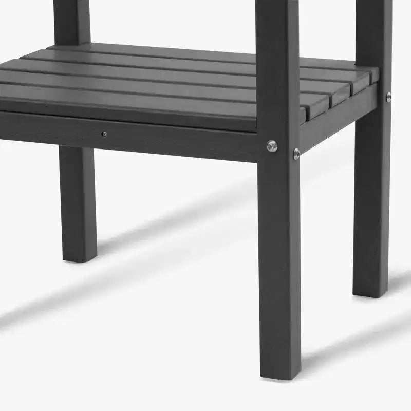 WestinTrends Malibu 36 Tavolino da esterno a due ripiani in HDPE resistente a tutte le stagioni
