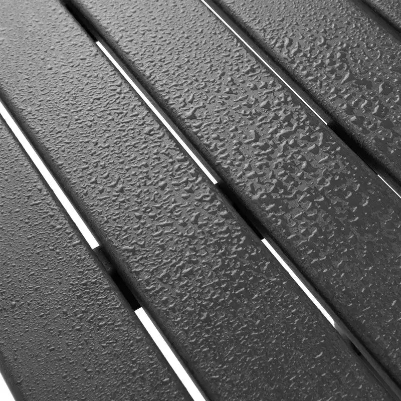 WestinTrends Malibu 36 Tavolino da esterno a due ripiani in HDPE resistente a tutte le stagioni