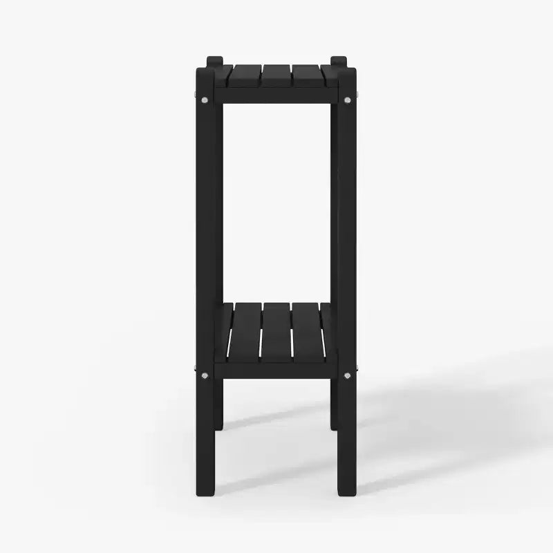 WestinTrends Malibu 36 Tavolino da esterno a due ripiani in HDPE resistente a tutte le stagioni