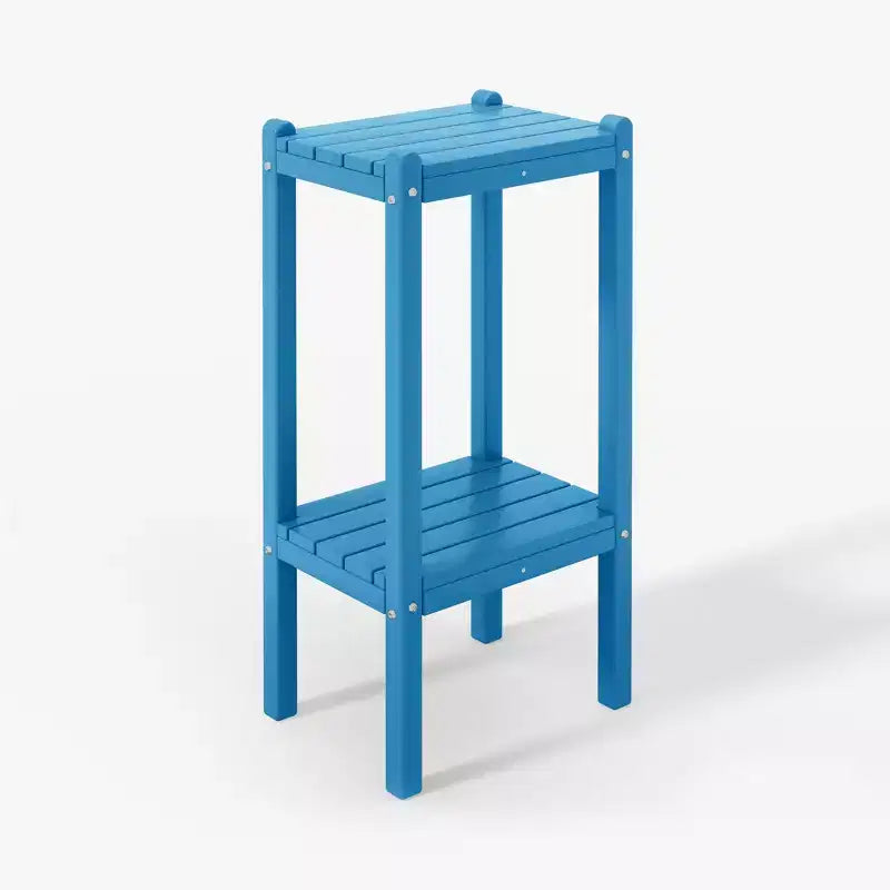 WestinTrends Malibu 36 Tavolino da esterno a due ripiani in HDPE resistente a tutte le stagioni