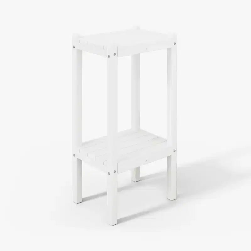WestinTrends Malibu 36 Tavolino da esterno a due ripiani in HDPE resistente a tutte le stagioni