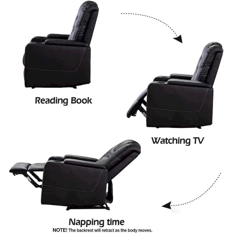 Poltrona reclinabile multifunzione Ebello per home theater