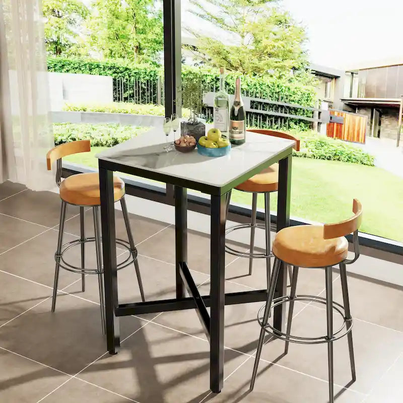 Tavolo da pranzo altezza bancone 41,4 - 27,55x27,55x41,4 pollici