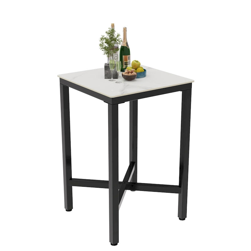 Tavolo da pranzo altezza bancone 41,4 - 27,55x27,55x41,4 pollici