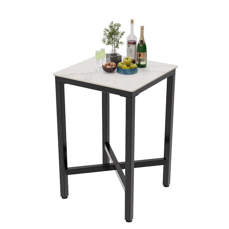 Tavolo da pranzo altezza bancone 41,4 - 27,55x27,55x41,4 pollici
