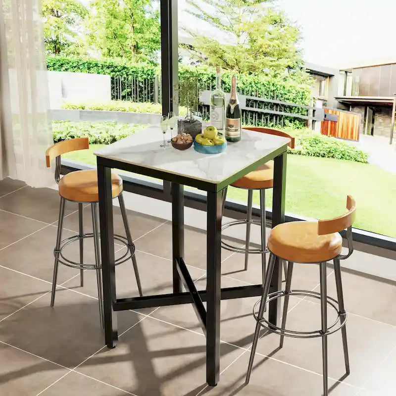 Tavolo da pranzo altezza bancone 41,4 - 27,55x27,55x41,4 pollici