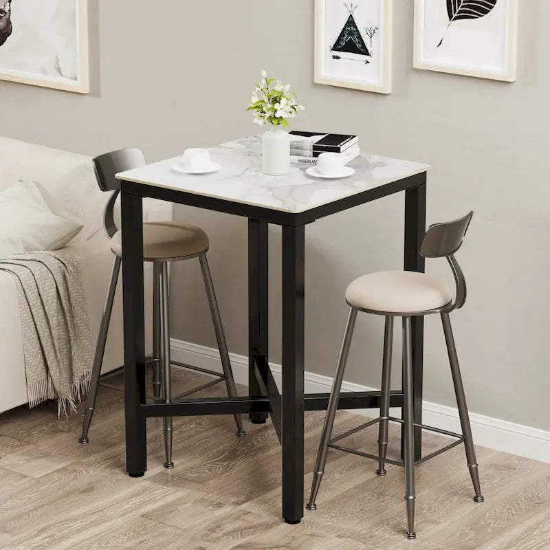 Tavolo da pranzo altezza bancone 41,4 - 27,55x27,55x41,4 pollici