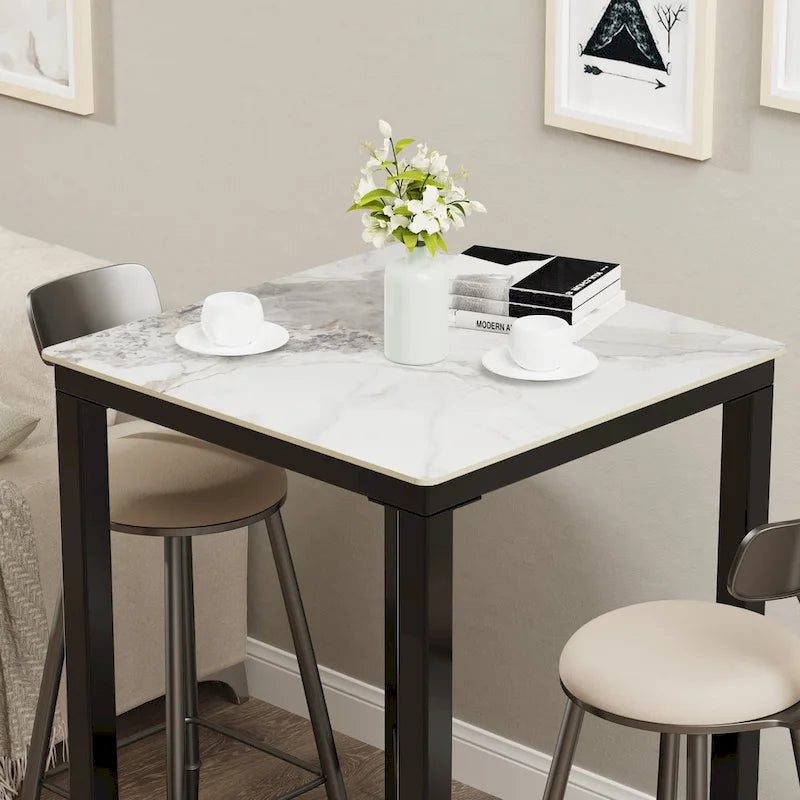 Tavolo da pranzo altezza bancone 41,4 - 27,55x27,55x41,4 pollici