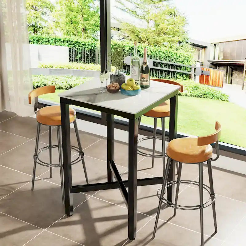 Tavolo da pranzo altezza bancone 41,4 - 27,55x27,55x41,4 pollici