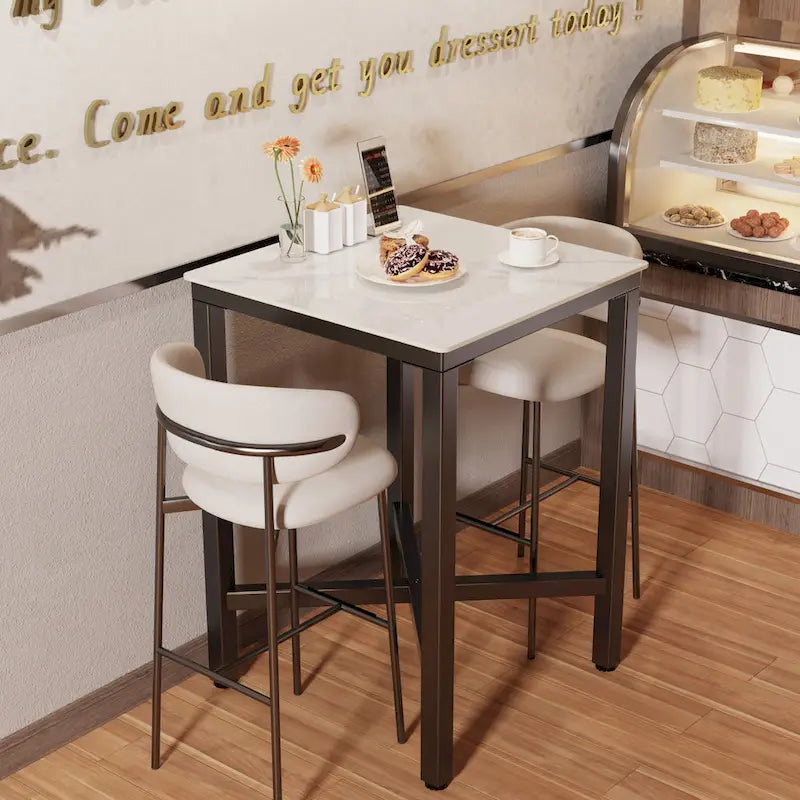 Tavolo da pranzo altezza bancone 41,4 - 27,55x27,55x41,4 pollici