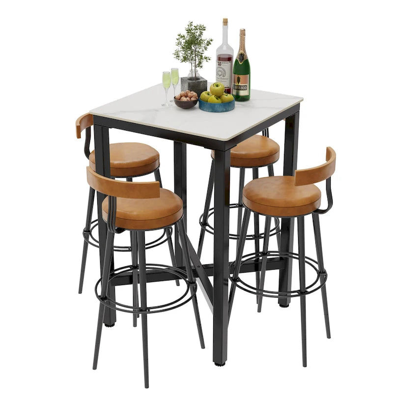 Tavolo da pranzo altezza bancone 41,4 - 27,55x27,55x41,4 pollici