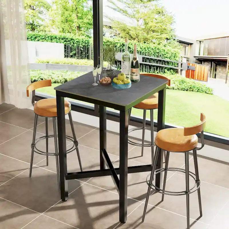 Tavolo da pranzo altezza bancone 41,4 - 27,55x27,55x41,4 pollici