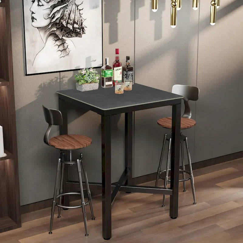 Tavolo da pranzo altezza bancone 41,4 - 27,55x27,55x41,4 pollici