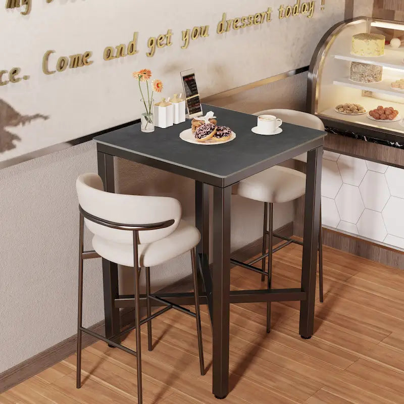 Tavolo da pranzo altezza bancone 41,4 - 27,55x27,55x41,4 pollici