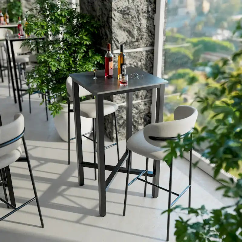 Tavolo da pranzo altezza bancone 41,4 - 27,55x27,55x41,4 pollici