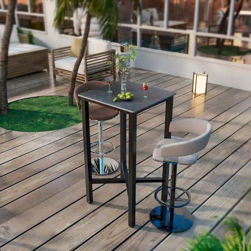 Tavolo da pranzo altezza bancone 41,4 - 27,55x27,55x41,4 pollici
