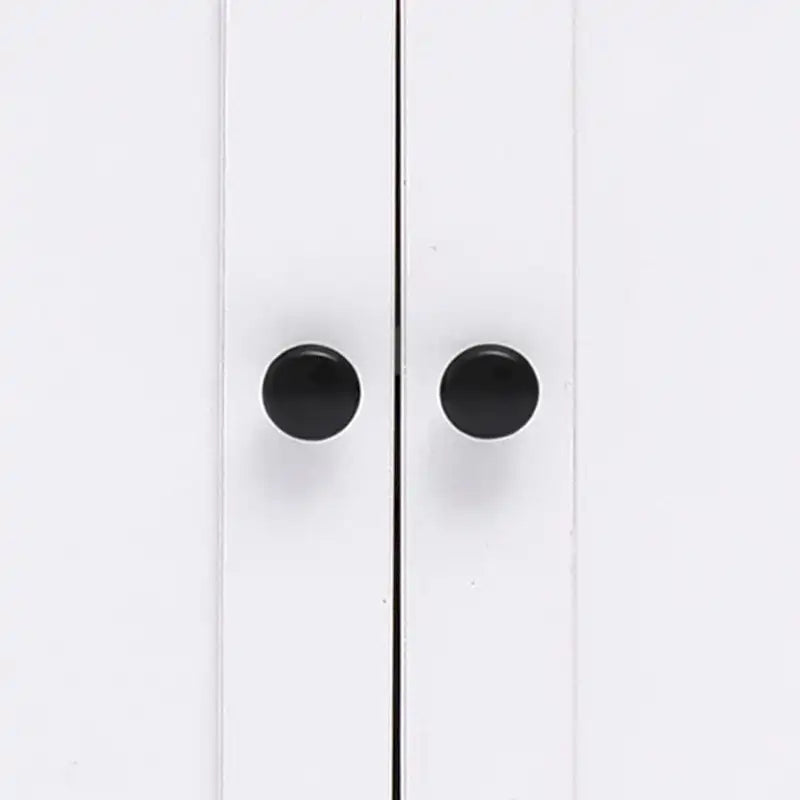 Mobile contenitore da bagno a 2 ante in MDF bianco con ripiano regolabile - 32,3 A x 31,5 L x 14,6 P