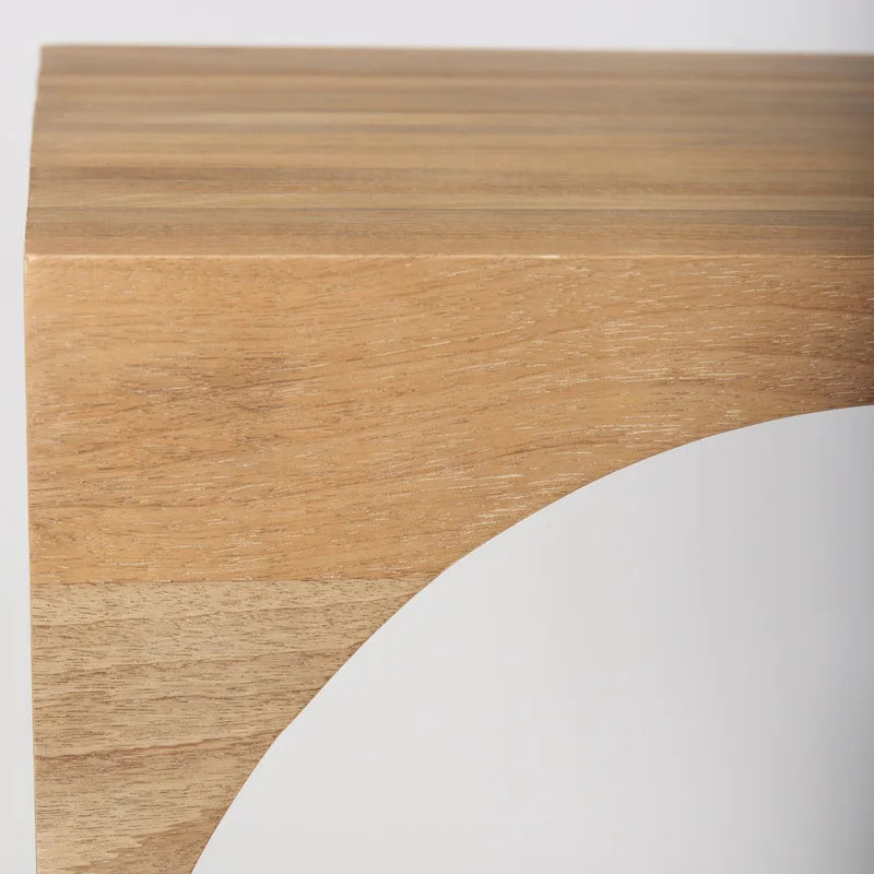 Tavolini a incastro quadrati in legno massiccio marrone chiaro Chloe (Set da 2) - 20L x 20P x 24H