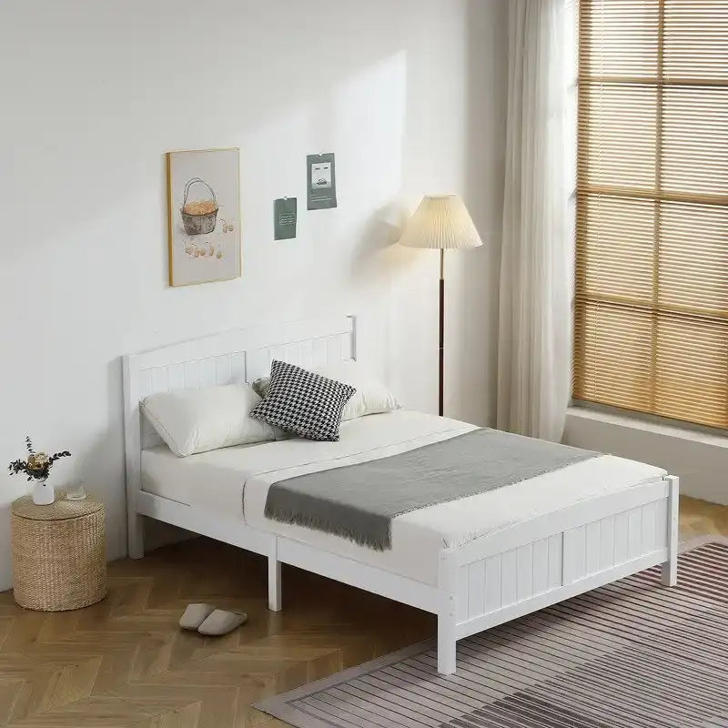 Struttura letto matrimoniale in pino