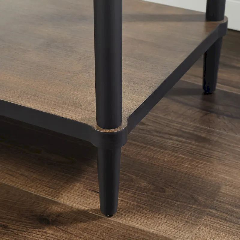 Tavolino da salotto Art Leon Mid-century in legno con cassetto