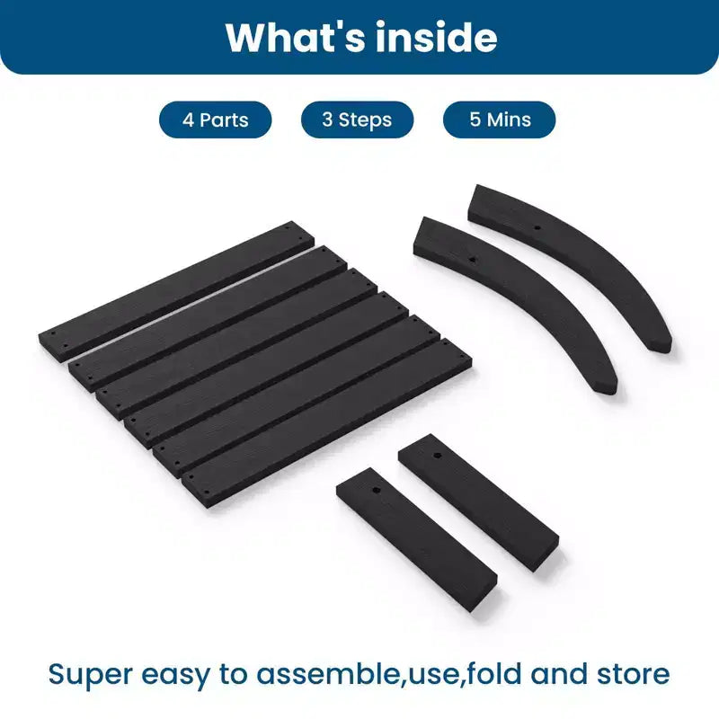 Hyleory HDPE Repose-Pied Pliable d'extérieur pour Chaises Adirondack