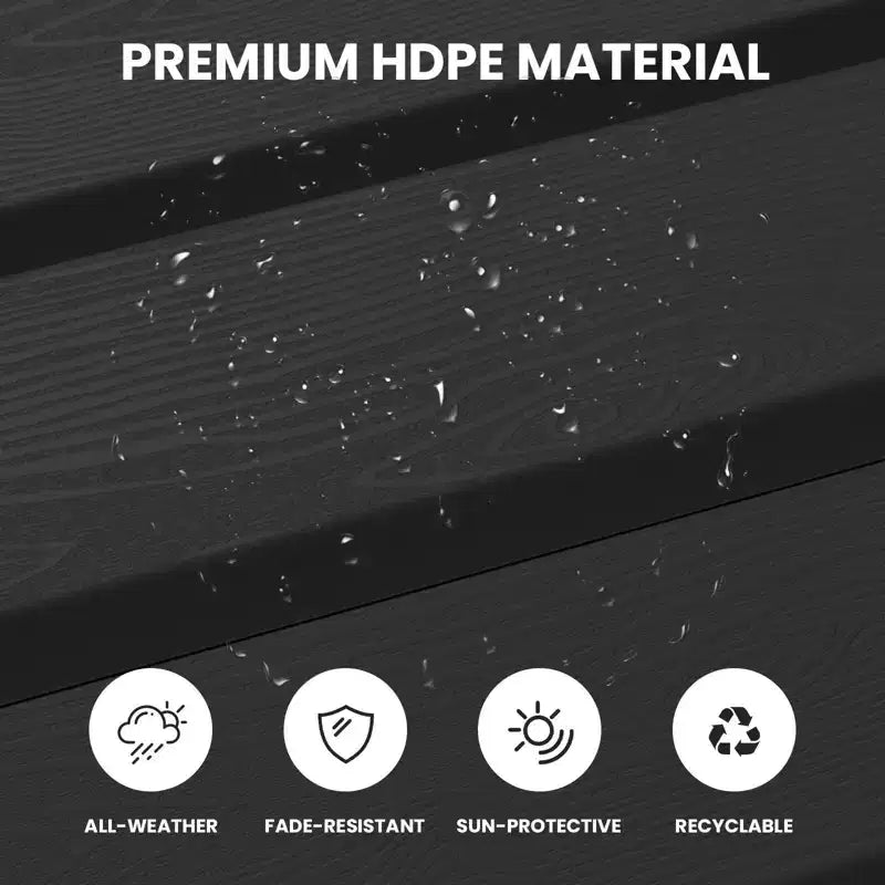 Hyleory HDPE Repose-Pied Pliable d'extérieur pour Chaises Adirondack