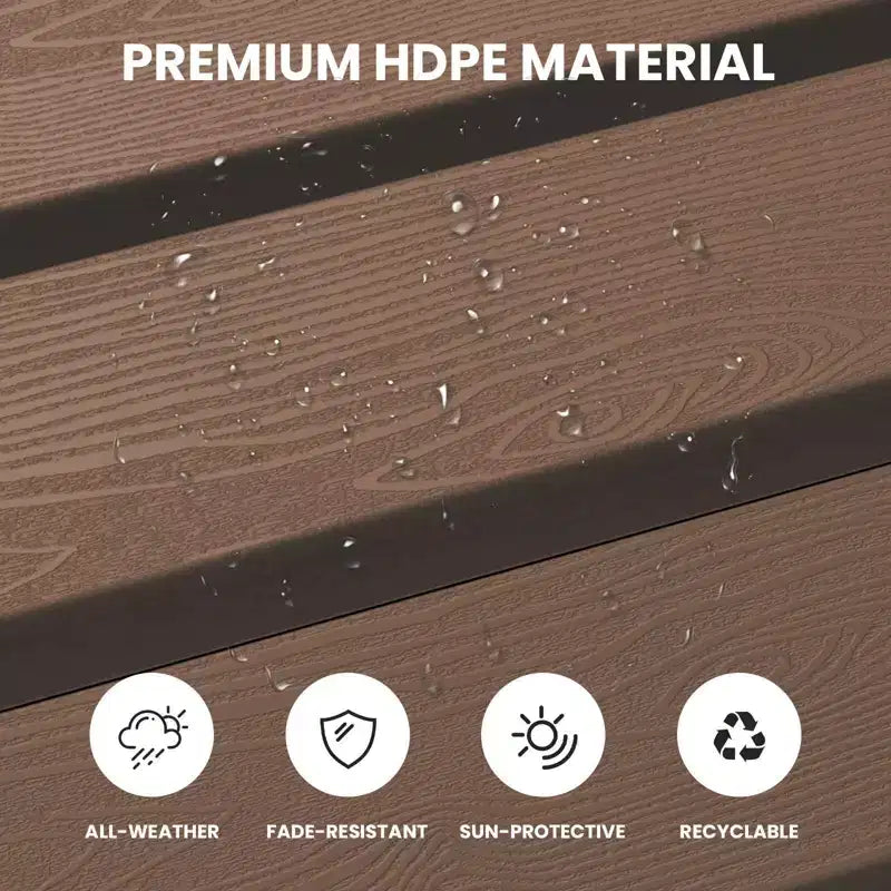 Hyleory HDPE Repose-Pied Pliable d'extérieur pour Chaises Adirondack