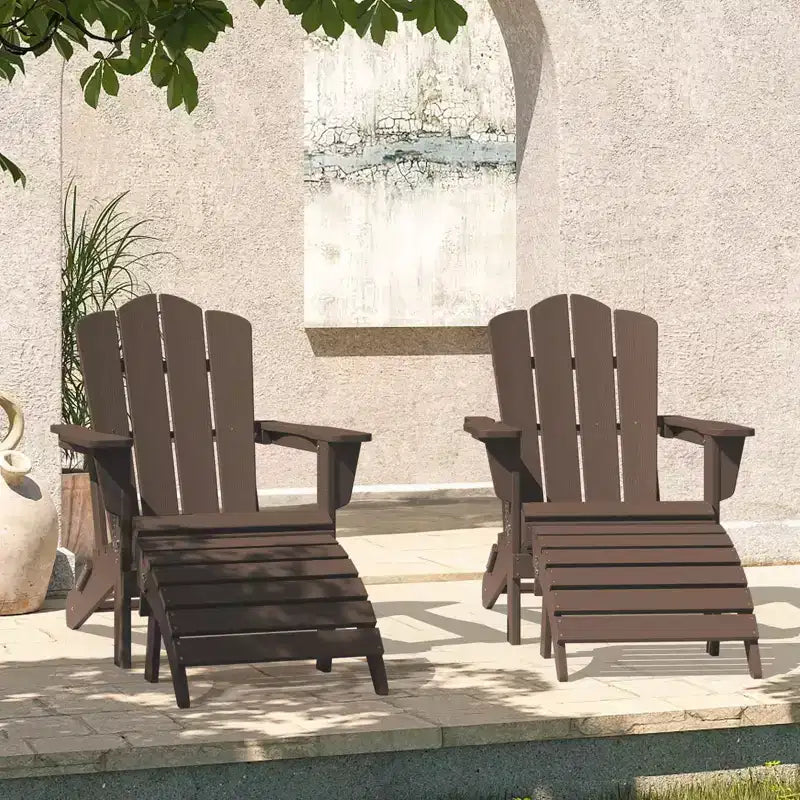 Hyleory HDPE Repose-Pied Pliable d'extérieur pour Chaises Adirondack