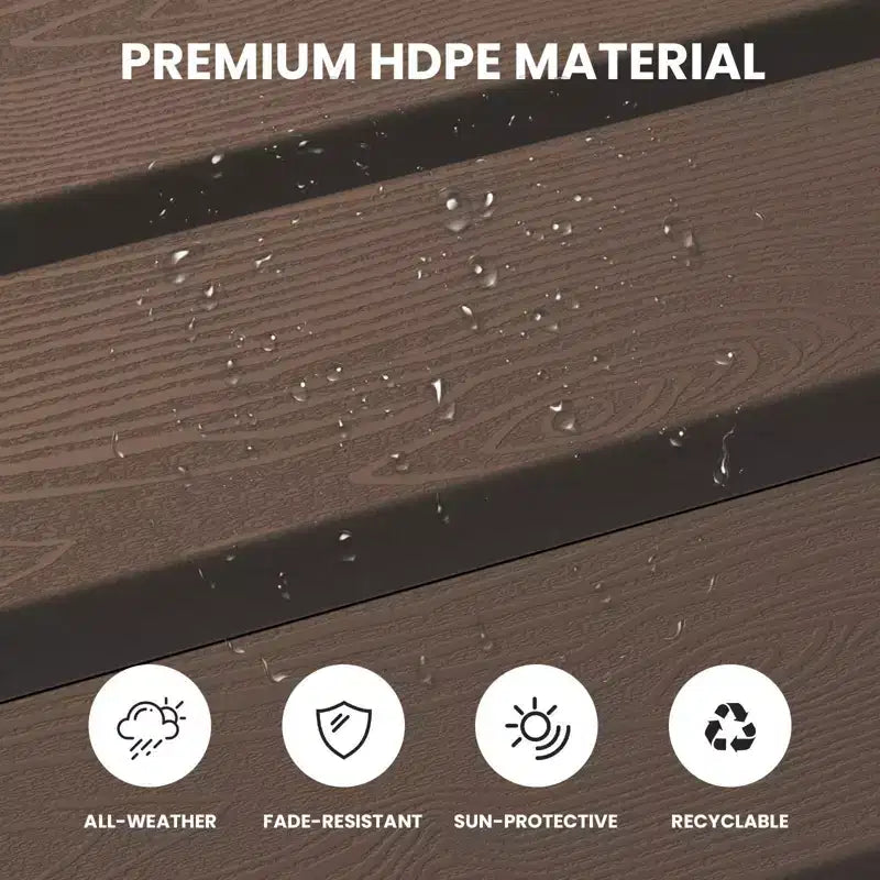 Hyleory HDPE Repose-Pied Pliable d'extérieur pour Chaises Adirondack