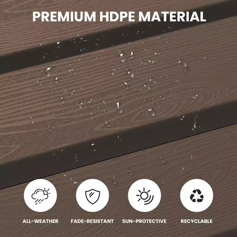 Hyleory HDPE Repose-Pied Pliable d'extérieur pour Chaises Adirondack