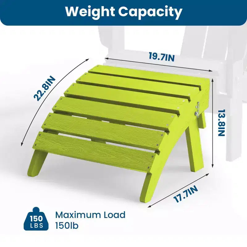 Hyleory HDPE Repose-Pied Pliable d'extérieur pour Chaises Adirondack
