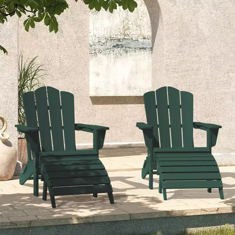 Hyleory HDPE Repose-Pied Pliable d'extérieur pour Chaises Adirondack