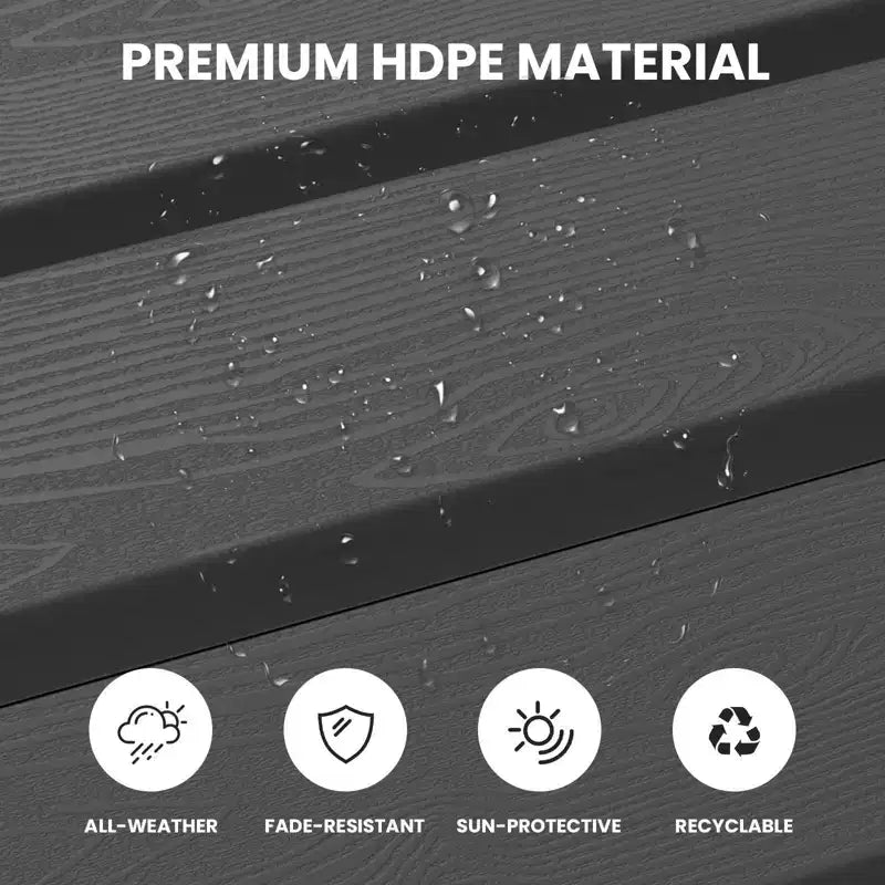 Hyleory HDPE Repose-Pied Pliable d'extérieur pour Chaises Adirondack