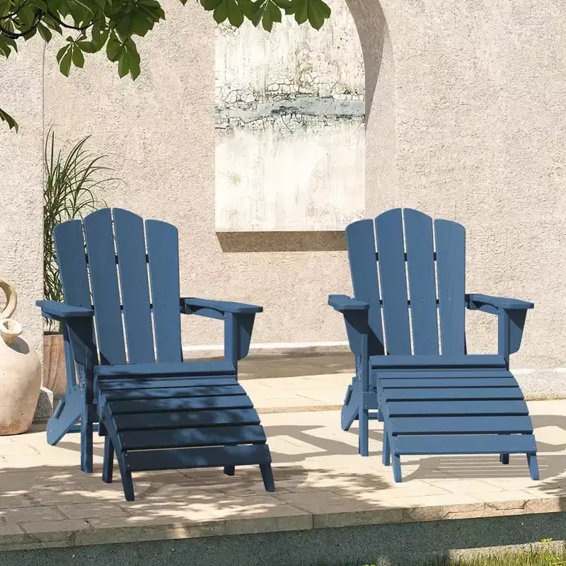 Hyleory HDPE Repose-Pied Pliable d'extérieur pour Chaises Adirondack